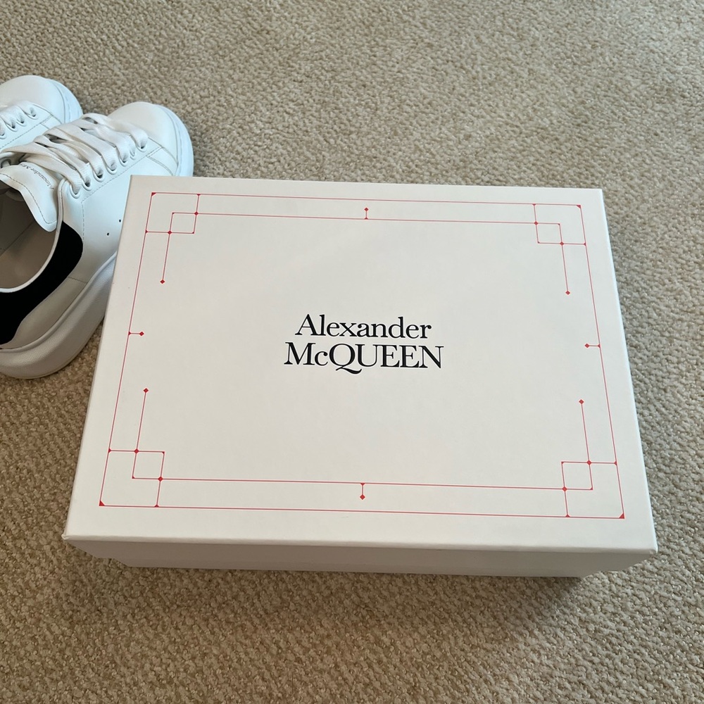 Alexander McQueen White and Black  Sneakers